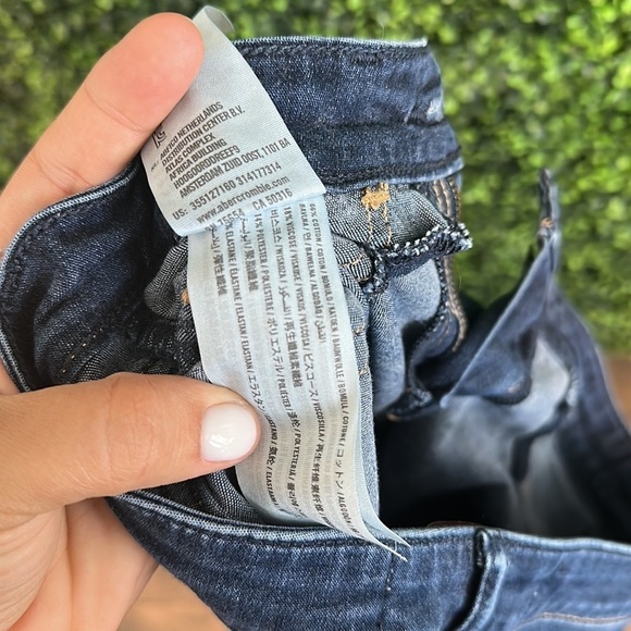 Hollister Blue Denim Midrise Skinny Jean Leggings 00R - Picture 4 of 12